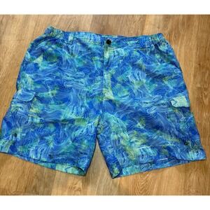 Reel Legends XL Men's Board Shorts/Swim‎ Trunks WAVES Navy Blue